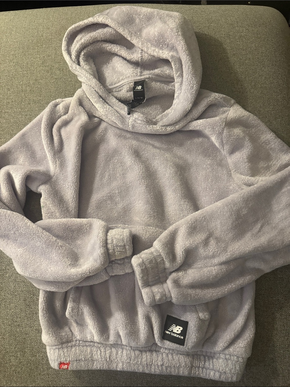 5/$15- New Balance Lavender Plush Kids Hoodie Sweatshirt